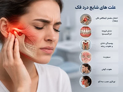 علائم شایع درد فک